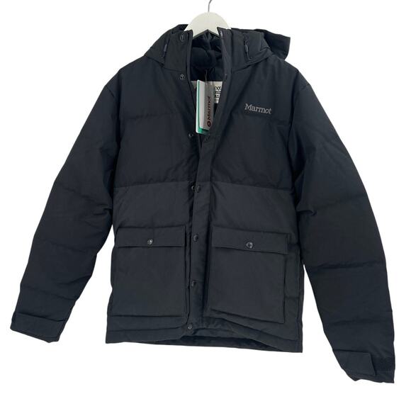 Marmot Men's Black Fordham Down Jacket Size M - Picture 3 of 7